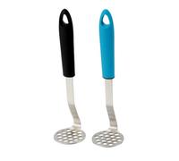 ULTECHNOVO Presse-purée Manuel Acier Inoxydable avec Poignée Silicone Antidérapante Presse-pommes de Terre Léger et Résistant Outil de Cuisine pour Purée Facile à Presser Maison