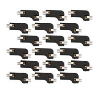 ULTECHNOVO Prise Clavier Sip et Support de Circuit Imprimé Remplaçable à Chaud pour Clavier Mécanique, 20 Pièces, Abs Solide, 6.35mm X 2.9mm, Noir, Haute Résistance, Facile à Installer
