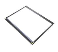 ULTECHNOVO Protège-menu Transparent Pvc A4 3 Volets Imperméable et Résistant à L'huile, Couverture de Menu Pratique pour Restaurant et Bar, Housse Portefeuille de Dossier Menu Facile