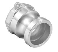 ULTECHNOVO Raccord Rapide Camlock en Acier Inoxydable A Type, Corps Droit Deux Ouvertures, une Extrémité Femelle à Came Extrémité Filetée Npt Femelle, Résistant la Corrosion