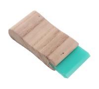 ULTECHNOVO Raclette à Sérigraphie à Manche en Bois, Lame en Silicone Plate, Pointe Précise, Résistante à L’Usure, pour Impression Manuelle sur Tissu et Plastique