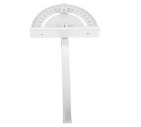 ULTECHNOVO Rapporteur D'angle Guide Pliable à Long Bras en Acier Argenté pour Scie Circulaire Réglage Biseauté et Verrouillage pour Travail du Bois