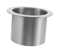 ULTECHNOVO Recessed Stainless Steel Trash Bin Grommet Drop In Waste Chute For Kitchen Office Public Restrooms Efficient Space Saving Design
