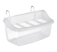 ULTECHNOVO Récipient à Nourriture pour Cage à Oiseaux en Plastique Réutilisable Facile à Accrocher pour Perroquets et Pigeons Anti-déversement Mangeoire Pratique