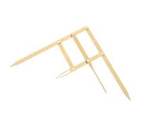 ULTECHNOVO Règle à Sourcils En Acier Inoxydable 1 Pied Coulissante Rapport D’or, Outil De Mesure Précis Pour Maquillage, Positionnement 3 Points, Usage Quotidien, Couleur Dorée