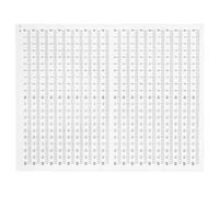 ULTECHNOVO Règle Adhésive Autocollante Haute Adhérence 20 Pièces en Pvc Blanc, Ruban à Mesurer Auto-adhésif pour Travaux de Couture et Bricolage