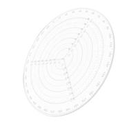ULTECHNOVO Règle Circulaire en Plastique Transparent pour Tournage sur Bois, Outil de Recherche du Centre Rapide et Précis, pour Arts et Mesure de Cercles