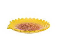 ULTECHNOVO Repose-cuillère en Céramique Tournesol Jaune pour Plan de Travail, Porte-cuillères Antidérapant Base Protectrice, Accessoire Cuisine Vintage Décor Automne, pour Cuisson et Bar