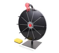 ULTECHNOVO Roue de Prix Tournante de Table à 10 Emplacements avec Base | Tableau Effaçable à Sec, Marqueur et Gomme Inclus, Portable, Montage Simple, pour Commerciale et Classe