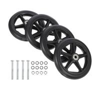 ULTECHNOVO Roue de Rechange pour Fauteuil Roulant, Noir, Abs Pvc Acier