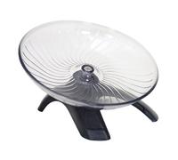 ULTECHNOVO Roue Silencieuse pour Hamster en Plastique en Acier, Disque d'exercice pour Petits Animaux, Prévention des Blessures et Jeu D'entraînement Couleur Aléatoire