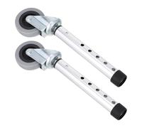 ULTECHNOVO Roues Walker Accessories en alliage d'aluminium 1 paire durables silencieuses compatibles avec rollator pour usage en hôpital et domicile