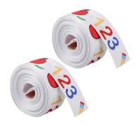 ULTECHNOVO Ruban D'emballage Scolaire en Polyester, 2 Rouleaux, Usage Polyvalent Motifs Vibrants pour Décorations en t Projets DIY