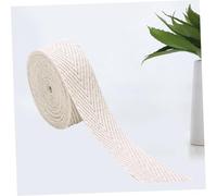 ULTECHNOVO Ruban Sergé Coton Blanc Ruban Emballage Décoratif Matériel Couture DIY pour Fêtes Décoration Maison et Loisirs Créatifs