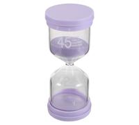 ULTECHNOVO Sablier de Sauna 45 en Verre et Plastique, Rose | Minuteur Polyvalent sans Pile, pour Bains et Séances de Spa, Lecture Facile, Usage Salle de Bain
