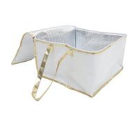 ULTECHNOVO Sac Portable pour Aliments Sac Repas Takeout Résistant Isolation Thermique pour Pizzas Lunchs et Plats Chauds pour École et Bureau Blanc Couleur Aléatoire Couleur Aléatoire