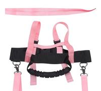 ULTECHNOVO Sangle d'apprentissage du Ski Harnais de Ski pour Garçon et Filles Nylon Polyester Rose Facile à Porter Poignées Bien Placées et Patinage Garçon et Filles