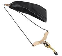 ULTECHNOVO Sangle de Saxophone Réglable et Rembourrée en Cuir Souple Noir Sangle de Cou pour Saxophone Alto Accessoire Confortable pour Instruments à Vent Remplaçant les Usées