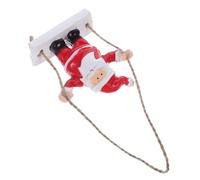 ULTECHNOVO Santa Claus Tree Decoration Resin Mini Swing Ornament Lightweight Hanging Figurine for Christmas Tree Desk Shelf Holiday Party Decor