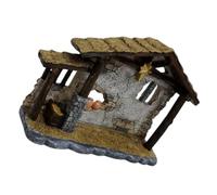 ULTECHNOVO Sculpture en Résine 11 Cm Figurine Miniature Crèche de Noël Décoration Religieuse Chrétienne pour Sapin et Bureau Ornement de Table Décor Saisonnier