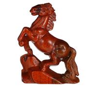 ULTECHNOVO Sculpture Statue de Cheval Sculptée Main pour Décoration Feng Shui pour Salon Bureau ou Hall Compacte de