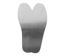 ULTECHNOVO Semelles Intérieures en Acier Inoxydable Argentées Antidérapantes et Légères pour Chaussures de Sécurité et Bottes de Travail Homme et Femme Pack de 2