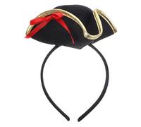 ULTECHNOVO Serrage - Pirate pour Cosplay Femme Nœud Doré Bandeau Élastique Léger et Confortable Accessoire de Costume pour Carnaval Fête Jeu de Rôle et Photo Décoration Cheveux Pirate