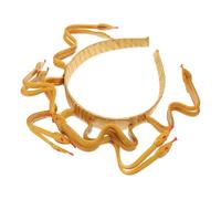 ULTECHNOVO Serre-tête Tête de Serpent Doré pour Cosplay Égyptien Accessoire Costume Halloween Fête Bandeau Cheveux Femme Unisexe et Pratique