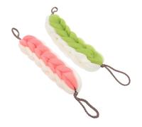 ULTECHNOVO Serviette de Exfoliante Longue en Pe Design à Lanière, Lot de 2 Pièces pour Massage Corporel et Nettoyage