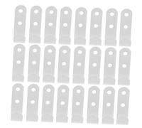 ULTECHNOVO Set de Crochets de Fixation Blancs pour Bâche de Remorque Accroches Solides avec Vis et Chevilles Crochets Utilitaires pour Bâches Auvents et Filets de Camion Installation Facile