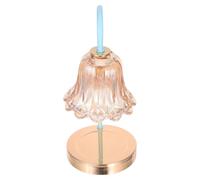 ULTECHNOVO Socle de Lampe Chauffe-Bougie Européen en Verre et Fer Abat-Jour Décoratif pour Diffuseur D'huile Essentielle, pour Bureau et Lecture