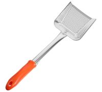 ULTECHNOVO Spatule Passoire en Acier Inoxydable Petite Taille Manche Orange, Cuillère à Égoutter Perforée pour Huile de Cuisson, Écumoire Fine la Cuisine Domestique et Professionnelle