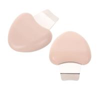 ULTECHNOVO Spatule Visage en Acier Inoxydable 2pcs Forme Cœur pour Nettoyage Manuel des Pores et Élimination des Impuretés, Soin Peau Visage pour Femmes