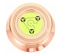 ULTECHNOVO Stabilisateur de Disque en Alliage D’Aluminium pour Platine | Poids Or, Anti-vibration et Stabilisation de Fréquence, pour Disque et Tourne-disque