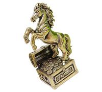 ULTECHNOVO Statue Cheval en Laiton Haute Pureté Décoration Feng Shui Bureau Sculpture Décorative Cheval Symbole Richesse et Prospérité Ornement Bureau Élégantrichissime Zodiaque Chinois