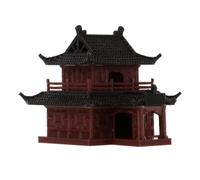 ULTECHNOVO Statue Miniature de Chinois Marron en Plastique, Décoration Élégante Classique pour Bonsaï et Aquarium, Design Paysager Fait Main pour Salons