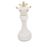 ULTECHNOVO Statuette Échecs Reine Blanche Petite, Résine Solide, Sculpture Décorative Intérieure, Décoration Maison Et Bureau, Accessoire Créatif pour Meuble Et Étagère