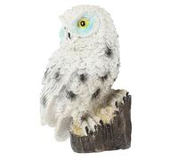 ULTECHNOVO Statuette Hibou Résine Statue De Jardin Ornements Extérieur Figurine Animal Décoration De Paysage