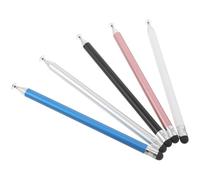 ULTECHNOVO Stylets pour Écrans Tactiles 5pcs Portables en Métal Double Pointe pour Smartphones et Tablettes, Légers et Précis, pour Réunions et Écriture