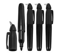 ULTECHNOVO Stylo Marqueur de Balle de Golf en Abs Noir, Facile à Transporter, Lot de 4 Pièces pour Marquage Précis sur Terrain de Golf