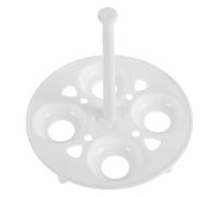 ULTECHNOVO Support à Œufs Vapeur en Plastique Blanc Résistant Haute Température, Lot de 2 Pièces pour Cuisson Œufs la Vapeur Cuisine