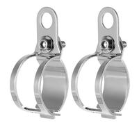 ULTECHNOVO Support de Clignotant Moto en Métal Réglable pour Fourches de 30 à 43 Mm Lot de 2 Pièces Accessoires Moto Compatibles pour Fixation Signalisation et Phare Résistant la Corrosion