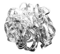 ULTECHNOVO Support de Fixation pour Fleurs en Métal Argenté Léger et Design Simple, Cage de Fixation pour Décoration de Mariage et Arrangements Floraux