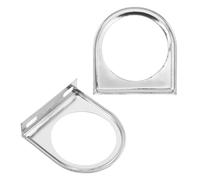 ULTECHNOVO Support de Jauge Voiture 52 Mm en Fer Noir 2 Pièces, Support de Montage Tableau de Bord Unique Trou, Accessoires Auto Intérieur Tuning Compatible Véhicules Automobiles