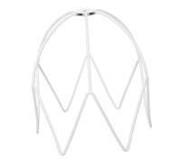 ULTECHNOVO Support De Lampe En Cristal Européen Housse De Suspension Cage Métallique Lampe En Suspension Housses D'Éclairage Abat-Jour De Bureau Abat-Jour Blanc