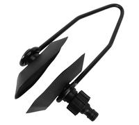 ULTECHNOVO Support de Rinçage pour Moteur de Bateau avec Manchons Cadre Acier Noir Résistant Raccord Rapide pour Tuyau Arrosage Élimine Sel et Sable Efficacement