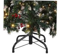 ULTECHNOVO Support de Sapin Noël Artificiel Métal Peint Base Stable pour Arbre Noël Décoratif Fixation Robuste pour Fête et Rangement
