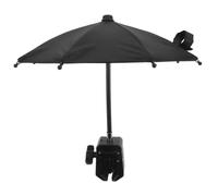 ULTECHNOVO Support de Téléphone Bras Flexible pour Vélo Électrique avec Pince Réglable et Clip Parapluie Matériaux Métal et Tissu Noir pour Navigation en Fête Estivale