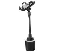 ULTECHNOVO Support de Téléphone pour Voiture à Long Bras, Silicone, Stable | Pince Élastique, Fente en U, Ouverture Inférieure, Navigation les Mains, Compatible Câble de Charge