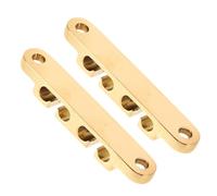 ULTECHNOVO Support de Tête de Guitare Basse en Métal Doré, Guide-corde Élégant 2 Pièces avec Vis de Montage, Réduit L'usure des Cordes pour Sessions de Pratique et Concerts